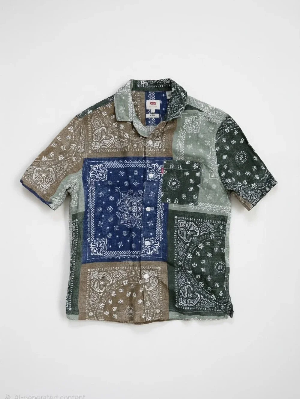 Levis Bandana Multicolor Shirt Size Small